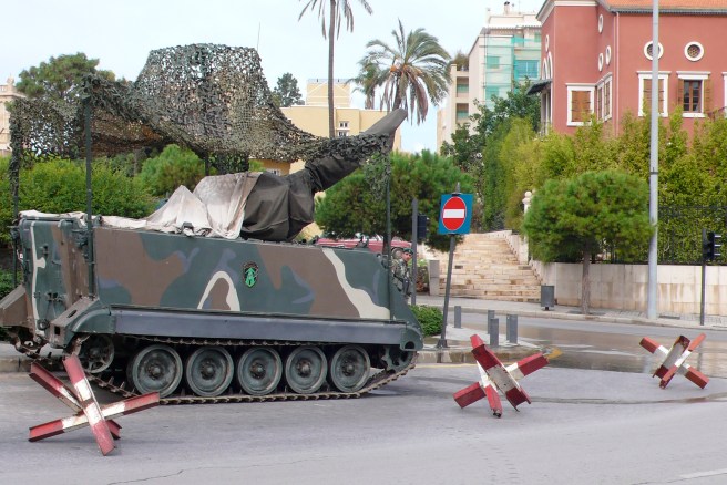 Lebanese Army tank, Beirut