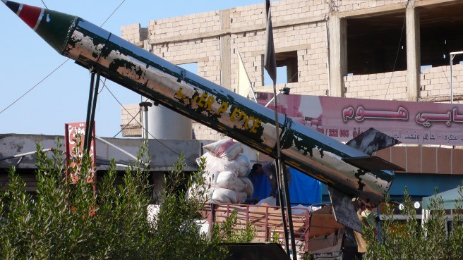 Rocket display, south Beirut.JPG
